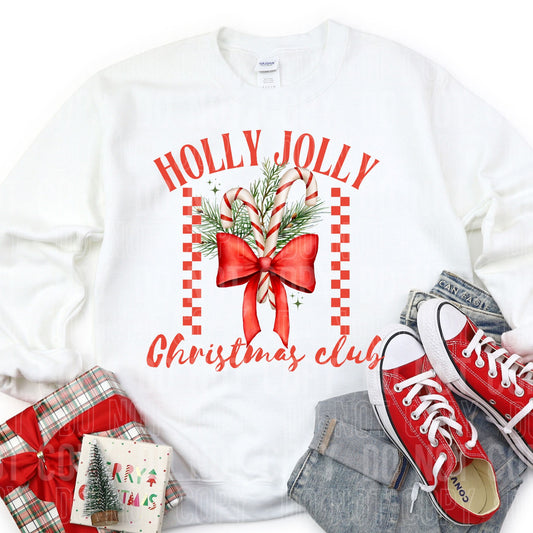 Holly Jolly Christmas Club DTF Transfer