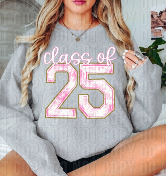 Class Of 25 Pink DTF Transfer