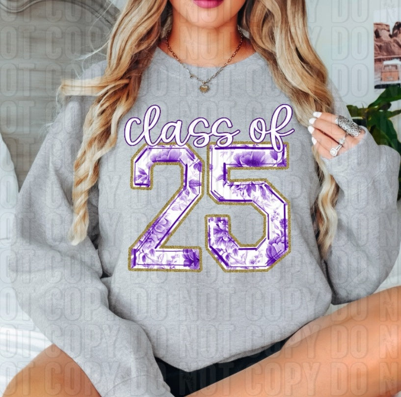 Class Of 25 Purple DTF Transfer