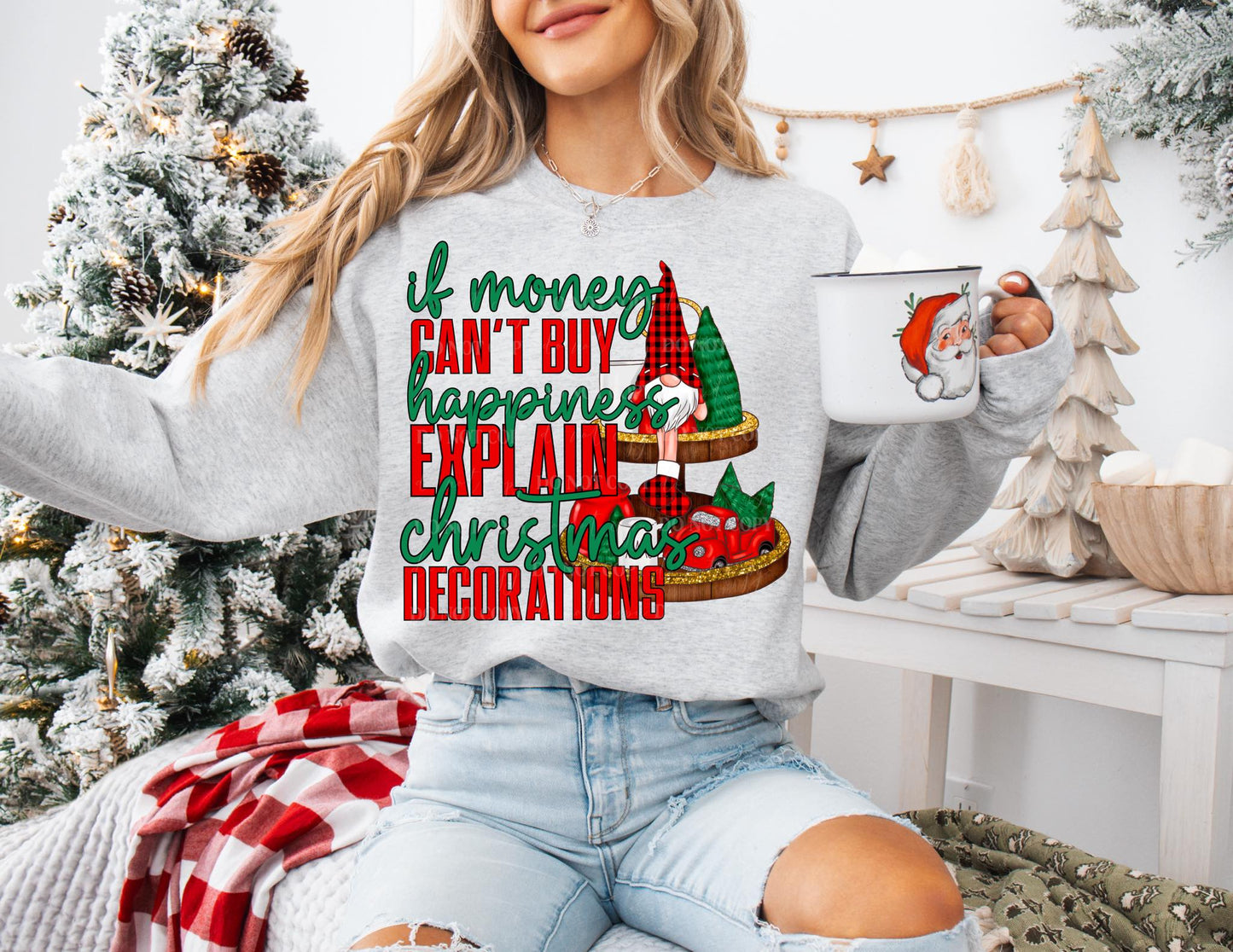 Explain Christmas Decorations DTF Transfer