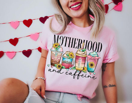 Motherhood And Caffeine DTF Transfer