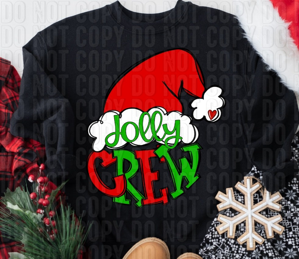 Jolly Crew Christmas DTF Transfer