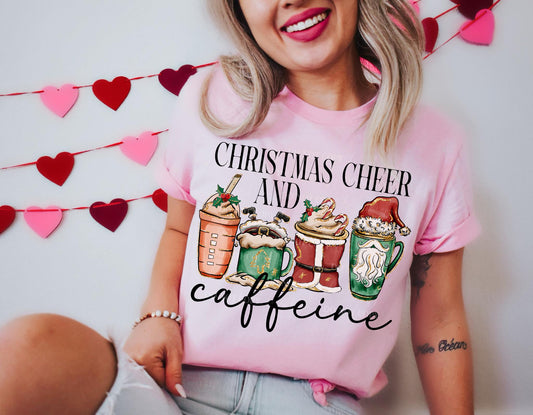 Christmas Cheer And Caffeine DTF Transfer