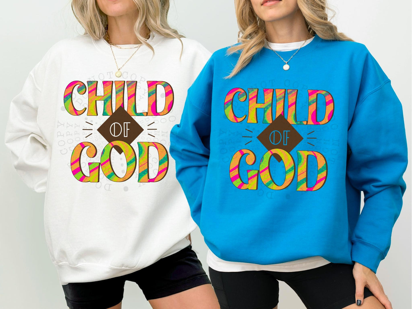 Child Of God Colorful DTF Transfer