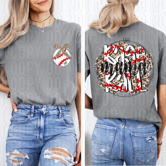 Baseball Mama Front/Back DTF Transfer