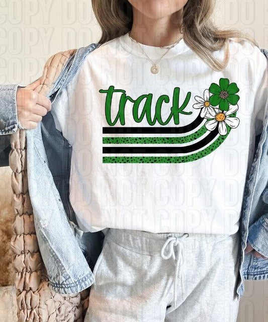 Track Green DTF Transfer