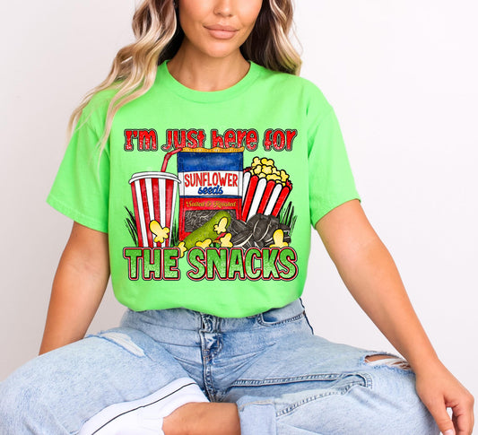 I'm Just Here For The Snacks DTF Transfer