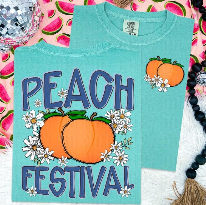 Peach Festival Front/Back DTF Transfer