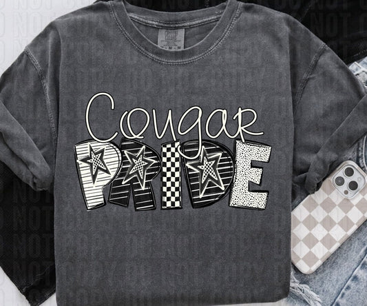 Cougars Pride DTF Transfer