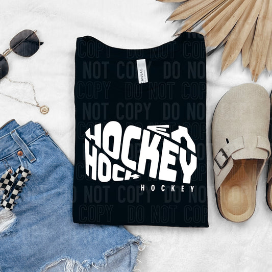 Hockey Loopy White DTF Transfer