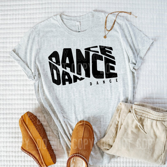 Dance Loopy Black DTF Transfer