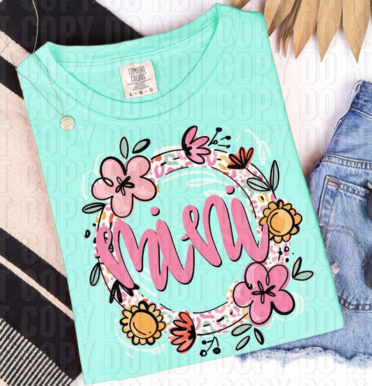 Mini Leopard Floral DTF Transfer