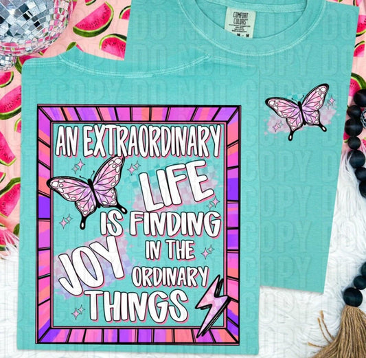 An Extraordinary Life Front/Back DTF Transfer