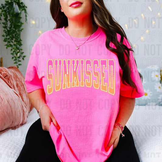Sunkissed Pink Orange DTF Transfer