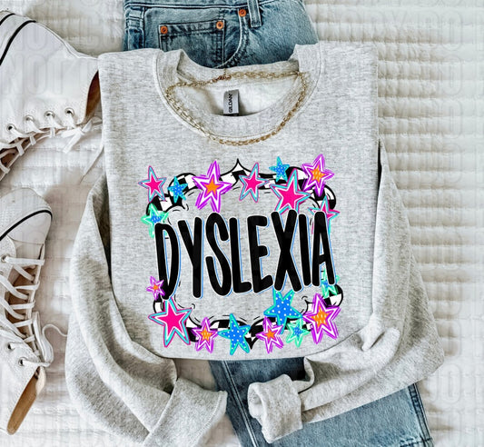 Dyslexia Doodled DTF Transfer