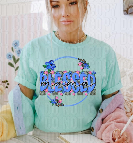 Blessed Mama Leopard DTF Transfer