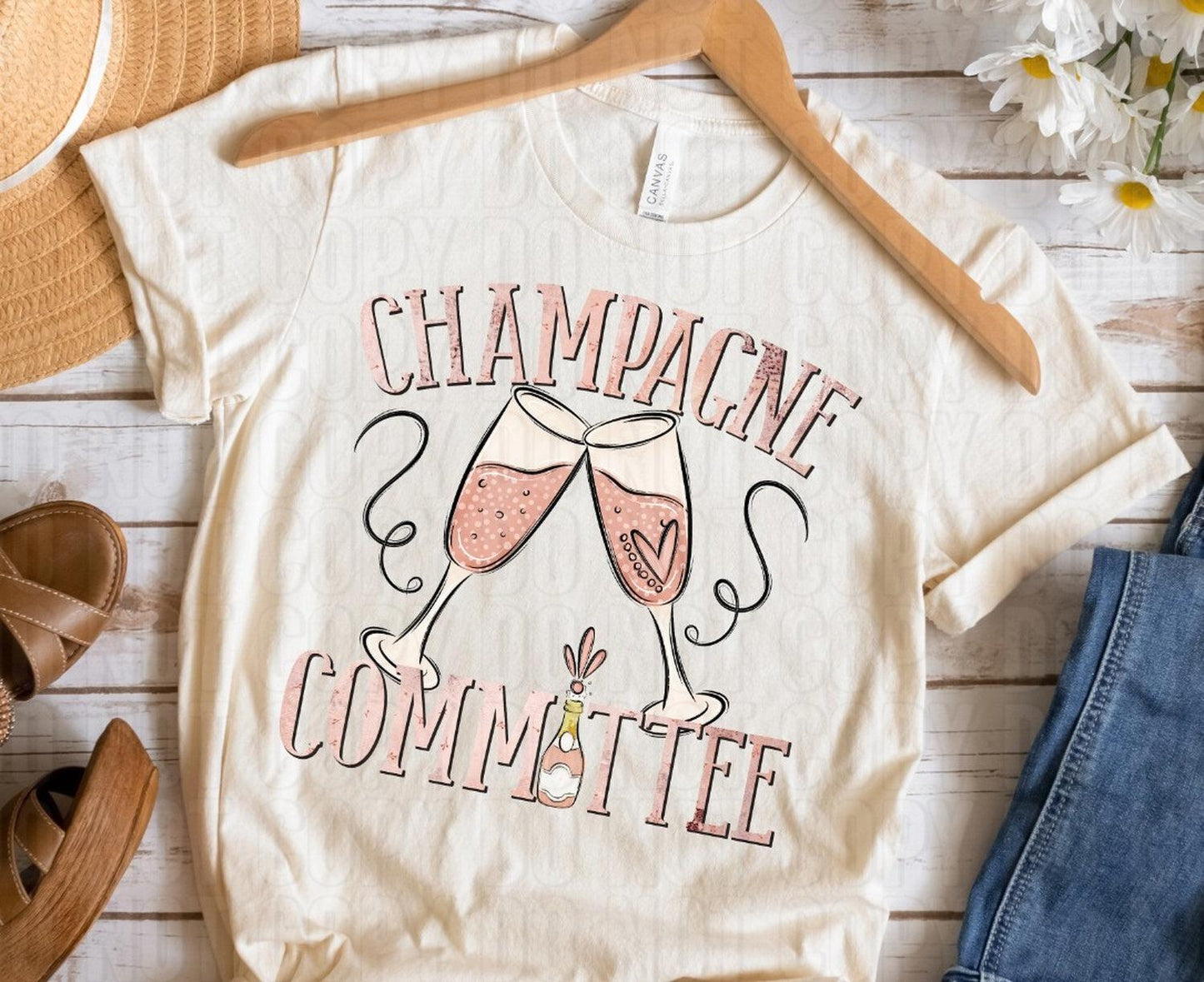 Champagne Committee DTF Transfer