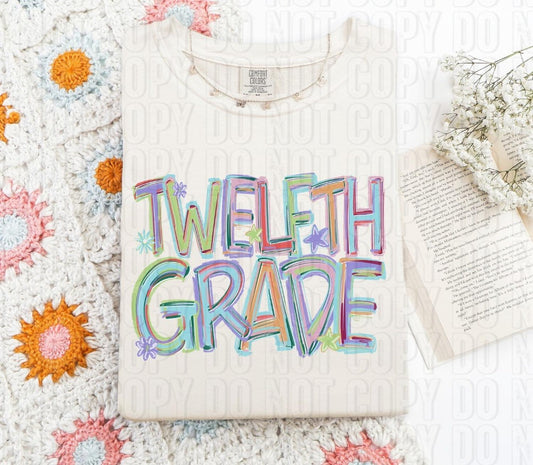 Twelfth Grade Titled Word DTF Transfer