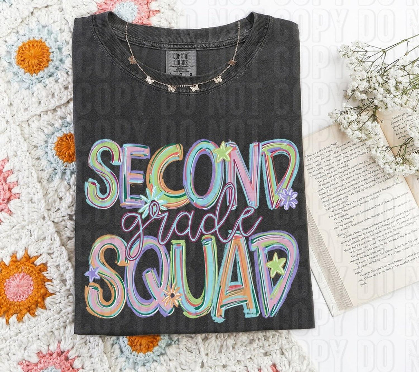 Second Grade Squad Titled Word DTF Transfer