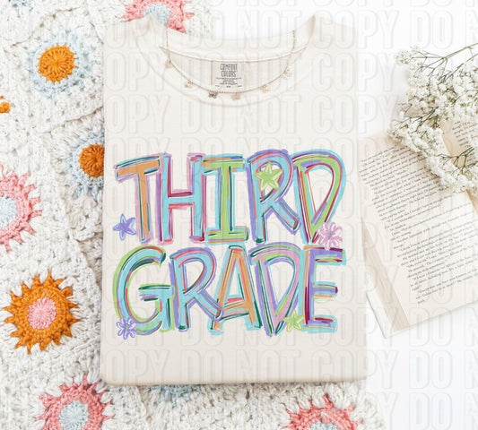 Third Grade Titled Word DTF Transfer