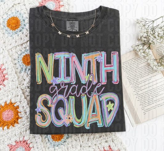 Ninth Grade Squad Titled Word DTF Transfer