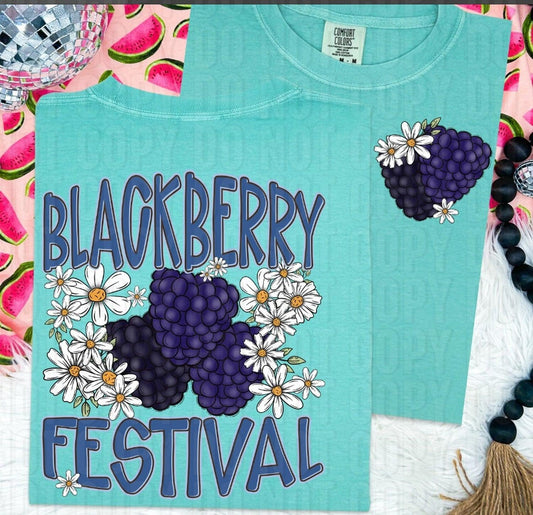 Blackberry Festival Front/Back DTF Transfer