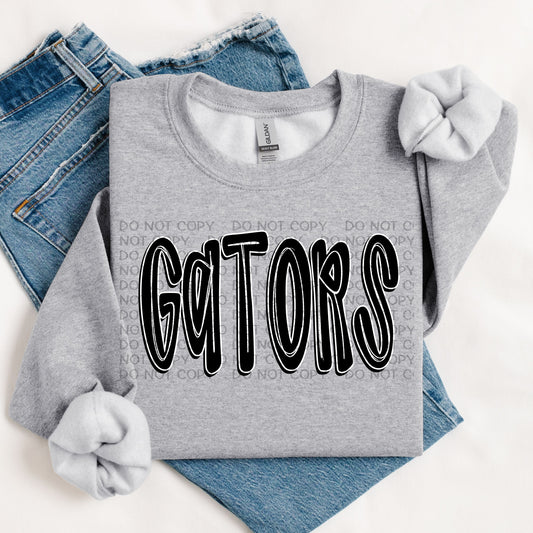 Gators Retro Doodle DTF Transfer