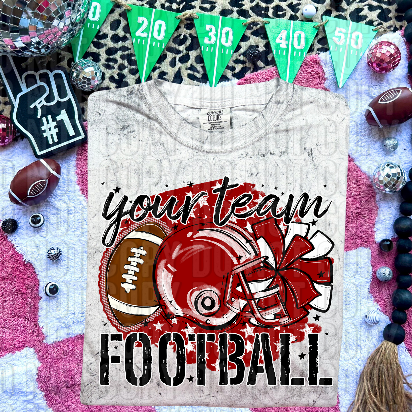 Stars Football Custom/Name Personalized DTF Transfer