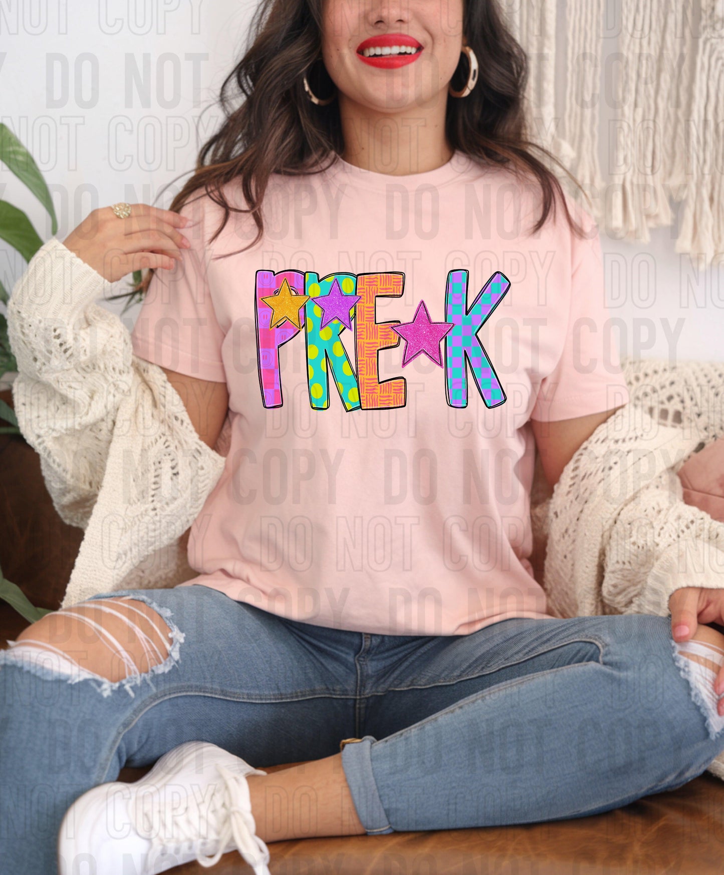 Pre-k Preppy School DTF Transfer