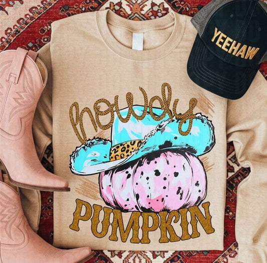 Howdy Pumpkin DTF Transfer