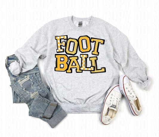 So Sporty Football Yellow Gold DTF Transfer