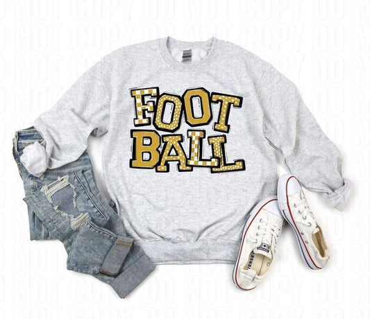 So Sporty Football Vegas Gold DTF Transfer