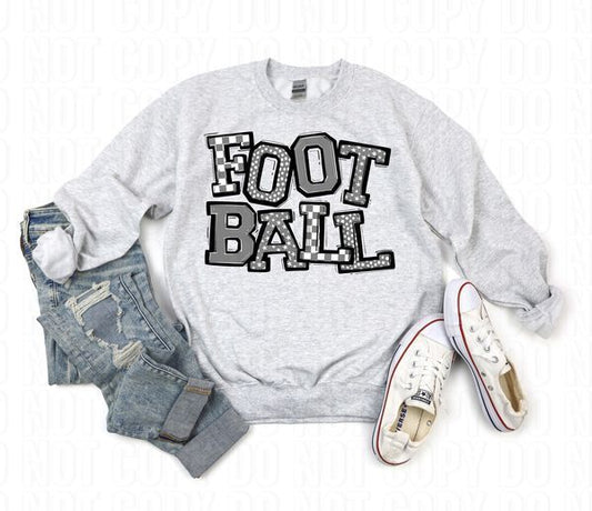 So Sporty Football Gray DTF Transfer