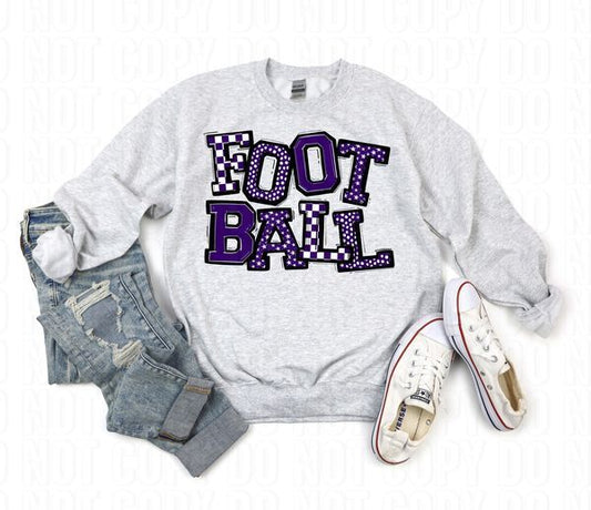 So Sporty Football Purple DTF Transfer