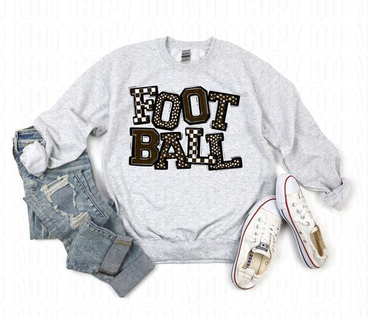So Sporty Football Brown DTF Transfer