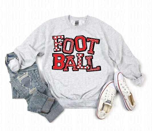 So Sporty Football Red DTF Transfer