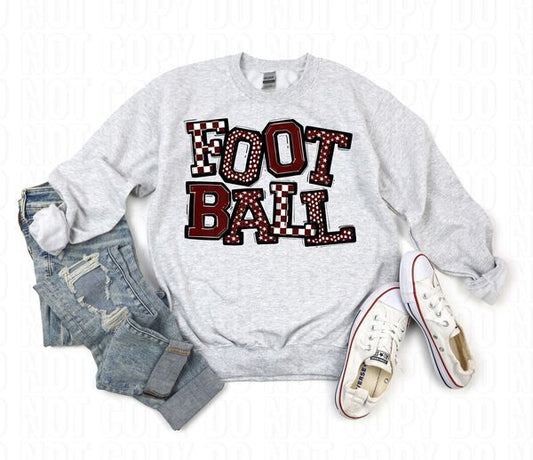 So Sporty Football Maroon DTF Transfer