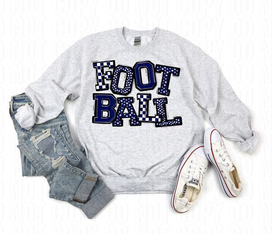 So Sporty Football Navy DTF Transfer