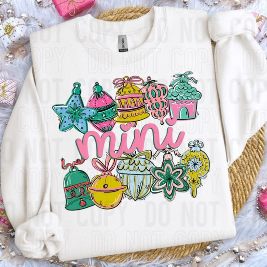 Mini Ornament Name Frame DTF Transfer