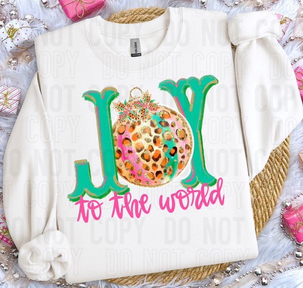 Joy To The World DTF Transfer