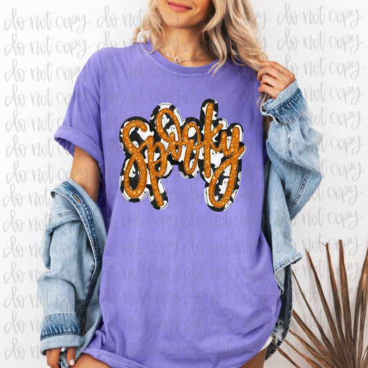 Spooky Ghost Applique Faux DTF Transfer