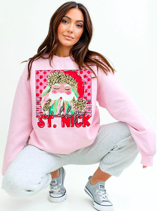 Jolly St Nick Santa DTF Transfer