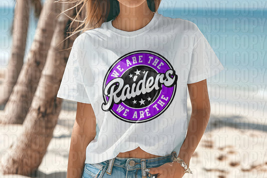 Raiders Purple DTF Transfer