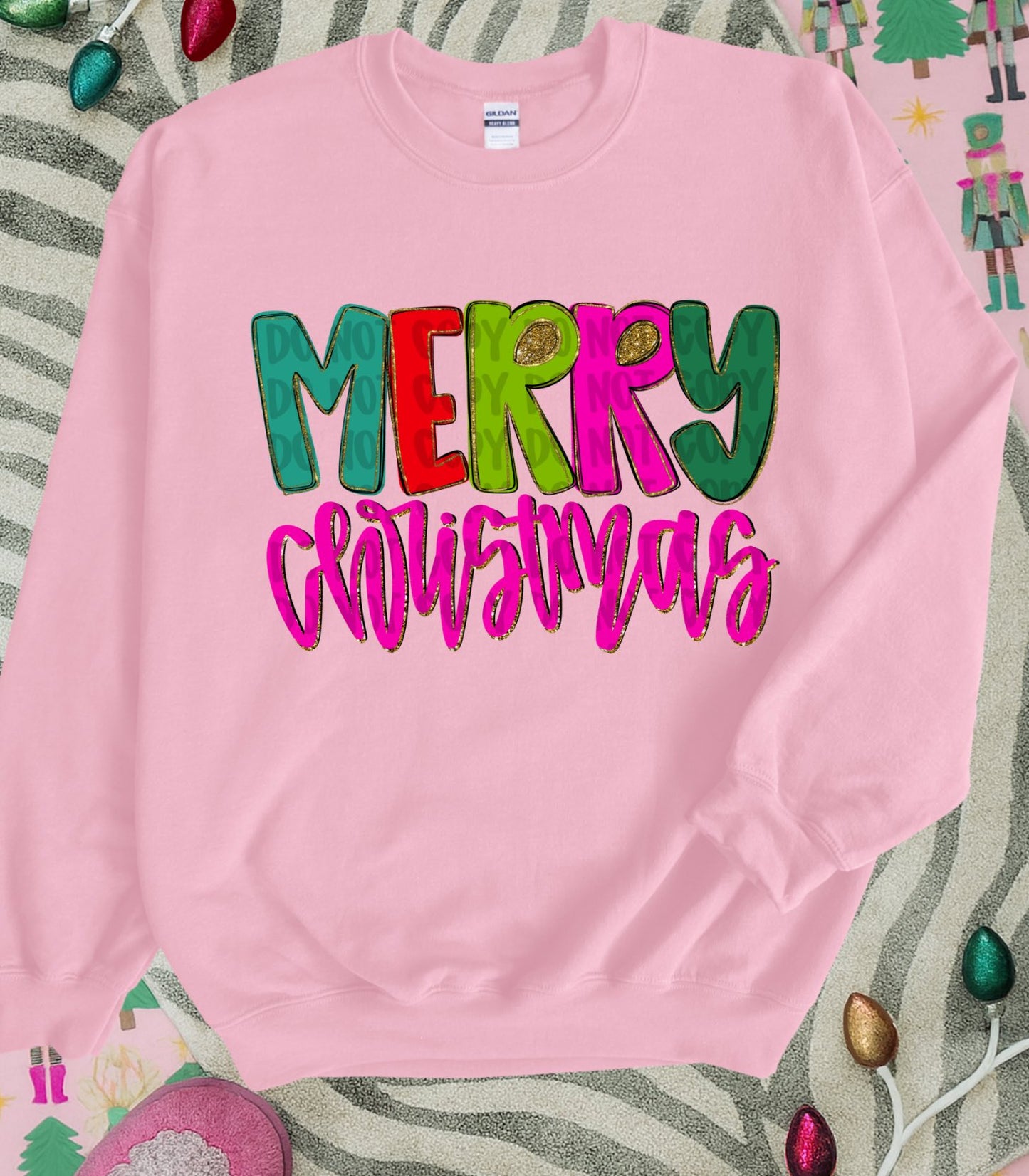 Merry Christmas Bright DTF Transfer