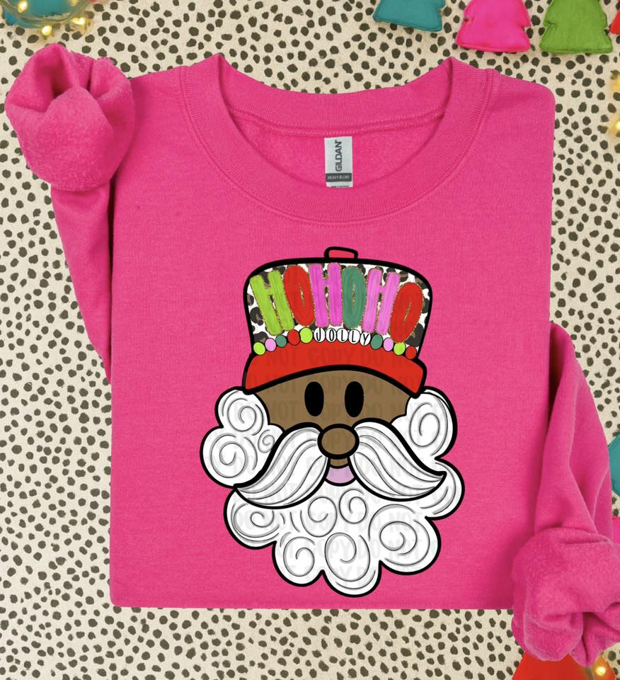 Ho Ho Jolly Santa DTF Transfer