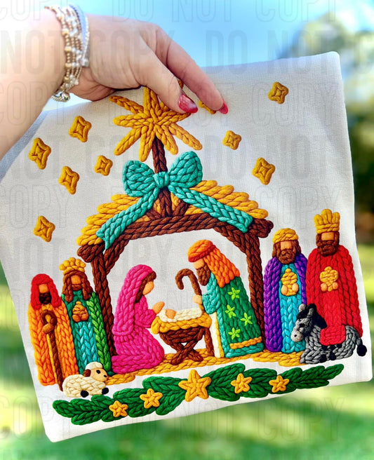 Manger Yarn Faux DTF Transfer