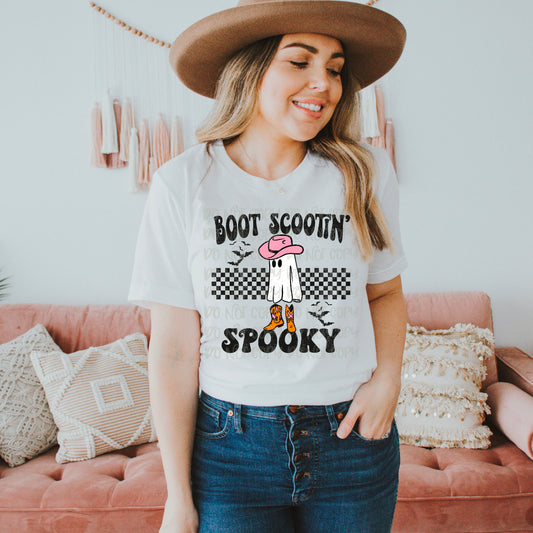 Boot Scootin Spooky Pink DTF Transfer