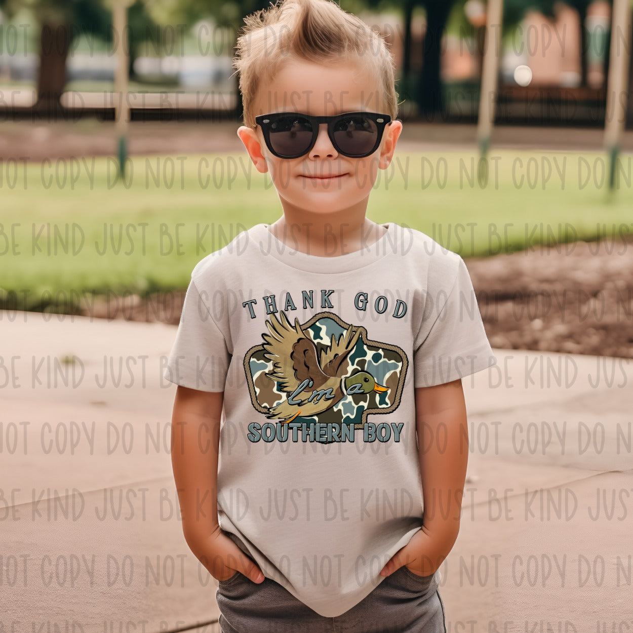 Thank God I'm A Southern Boy Duck DTF Transfer
