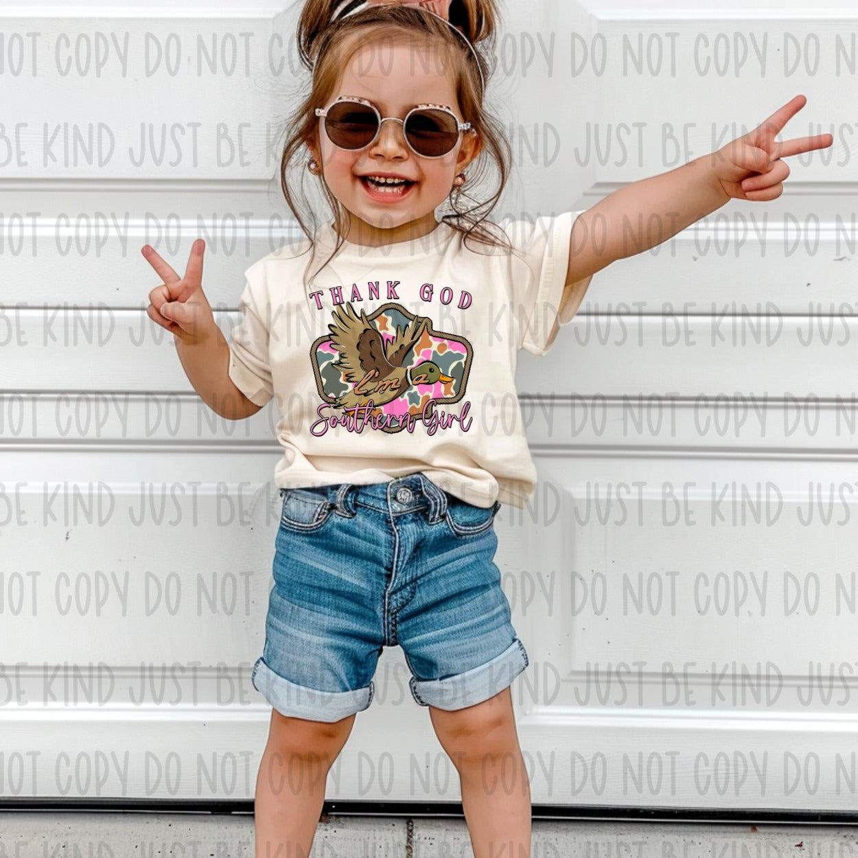Thank God I'm A Southern Girl Duck DTF Transfer