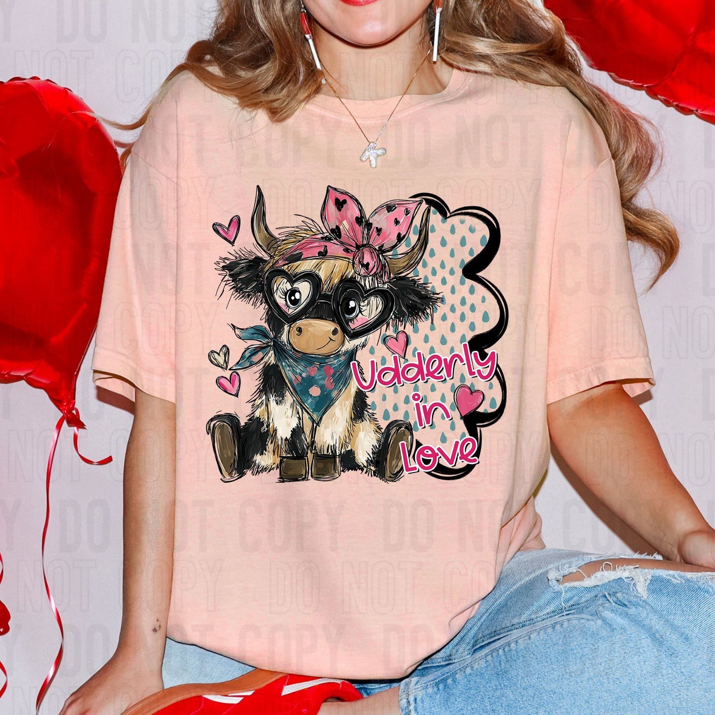 Udderly In Love DTF Transfer